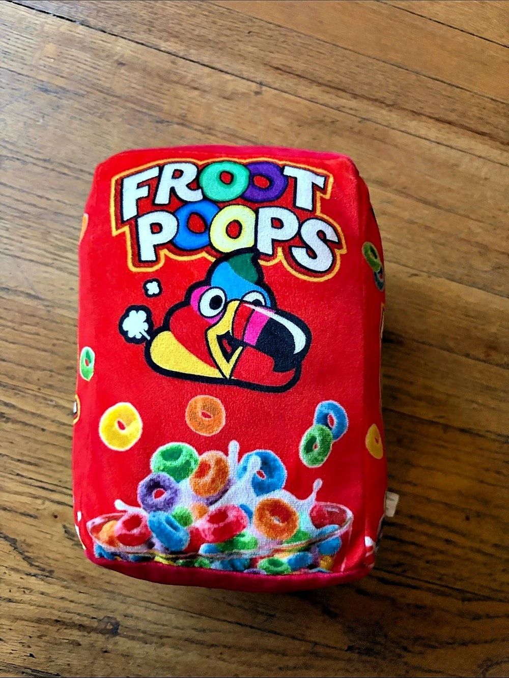 Froot Loops Mini plush in Red & Multicolor Like New